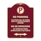 Signmission Violators Towed Away Vehicle Owners W/ No Se Extacione Su Vehicul Alum, 18" L, 24" H, BU-1824-22735 A-DES-BU-1824-22735 - alternate 1